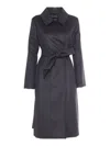 Max Mara Bcollag Black Coat In Black