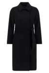 Max Mara Bcollag Coat In Black