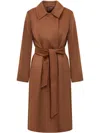 Max Mara Studio Coats In Brown