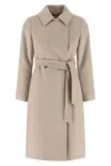 Max Mara Long-sleeved Coat In Neutral
