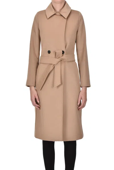 Max Mara Bcollag Double-breasted Coat In Camel