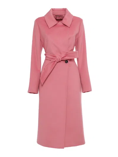 Max Mara Bcollag Peony Coat In Pink