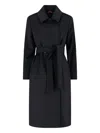 Max Mara Bcollag Robe Coat In Black