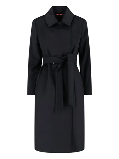 Max Mara Bcollag Robe Coat In Black