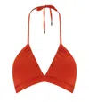Max Mara Beakenewear Adriene Brick Red B Cup Bikini Top In Red