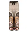 MAX MARA MAX MARA  BEACHWEAR BLASONE MULTICOLOR PAREO TROUSERS