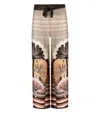 Max Mara Beachwear Blasone Multicolor Pareo Trousers In Neutrals