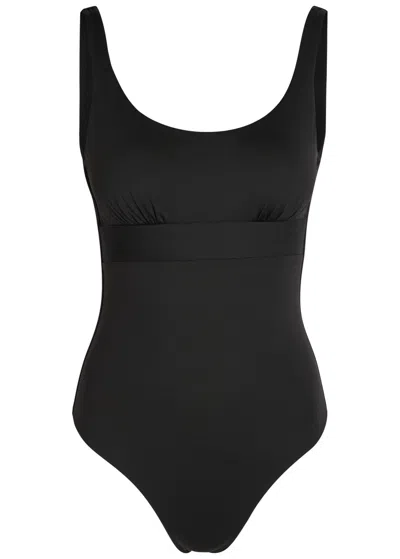 Max Mara Beachwear Camilla Scoop-neck Swimsuit In Black