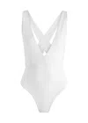 MAX MARA MAX MARA BEACHWEAR CRISTEL PLUNGE HALTERNECK SWIMSUIT