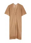 Max Mara Beachwear Donnola In Gold