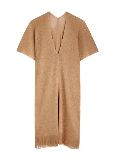 Max Mara Beachwear Donnola In Gold