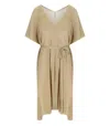 Max Mara Beachwear Donnola Gold Kimono In Neutral