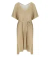 Max Mara Beachwear Donnola Gold Kimono In Gold