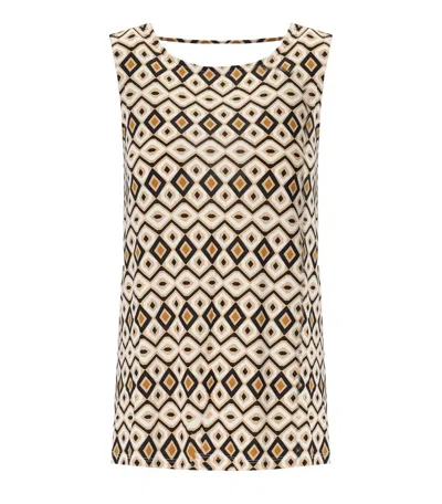 Max Mara Beachwear Ersilia Multicolored Top In Neutral
