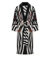 Max Mara Beachwear Ovatte Cocoa Kaftan In Multi