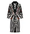 Max Mara Beachwear Ovatte Cocoa Kaftan In Black
