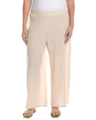 Max Mara Beachwear Plus Simeone Long Trouser In Beige