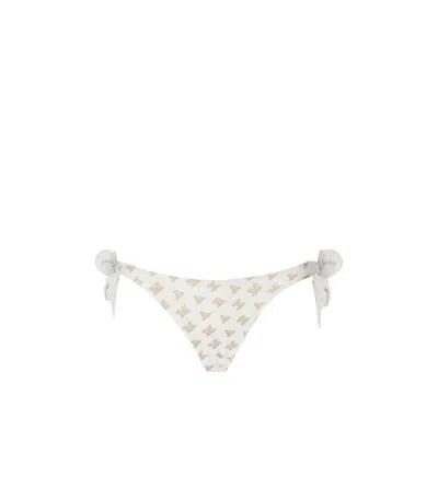 MAX MARA BEACHWEAR SAMIRA WHITE BIKINI BOTTOM