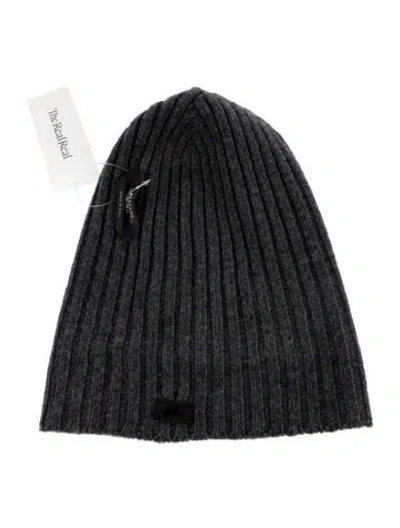 Pre-owned Max Mara Beanie Hat In Gray