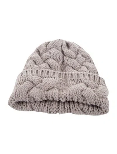 Pre-owned Max Mara Beanie Hat In Neutral