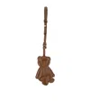 Max Mara Bear Shaped Keyring In Brown