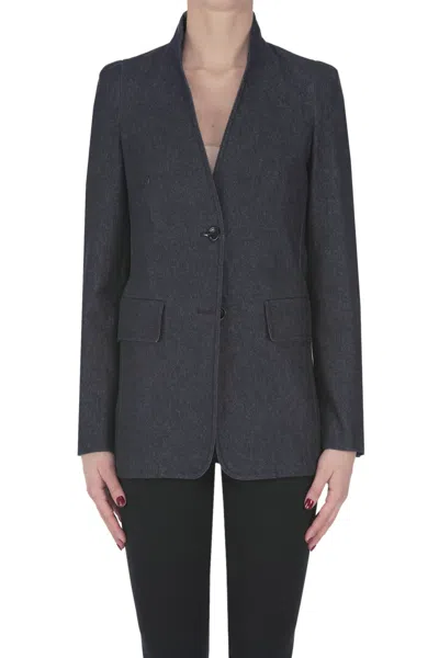 Max Mara Beatrice Blazer In Blue
