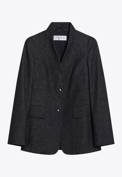 MAX MARA BEATRICE DENIM-EFFECT BLAZER