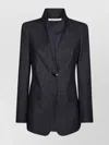 Max Mara Midnight Blue Jacket In Cotton Denim Effect