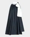 Max Mara Beber Bow-neck Shift Mini Dress In Black