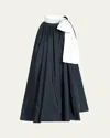 Max Mara Beber Bow-neck Shift Mini Dress In Blue