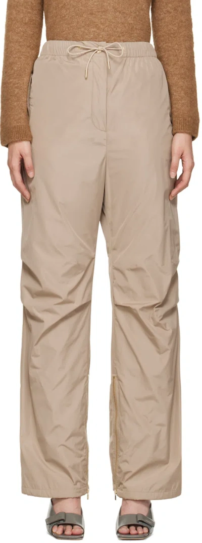 Max Mara Beige Agamaia Trousers In 031 Beige