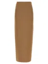 Max Mara Beige Alce Skirt In Brown