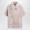 Max Mara Beige Alpaca And Wool Teddy Cape In Brown
