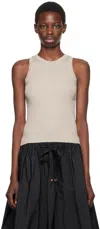 Max Mara Textured White Sleeveless Top With Round Neckline In 001 Ecru