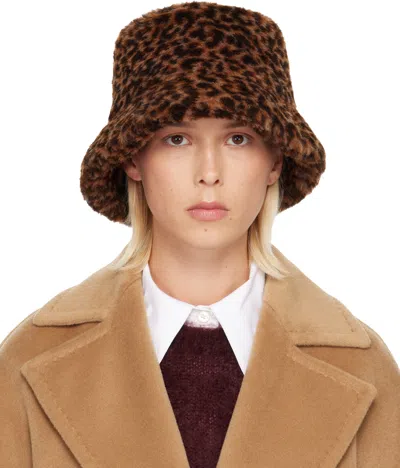 Max Mara Beige & Brown Figura Hat