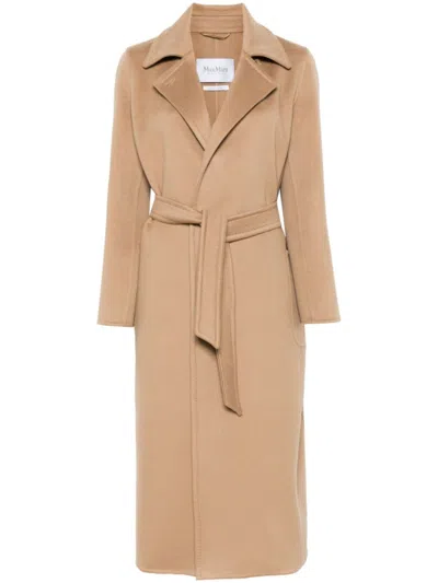 Max Mara Beige Artur Coat In Brown