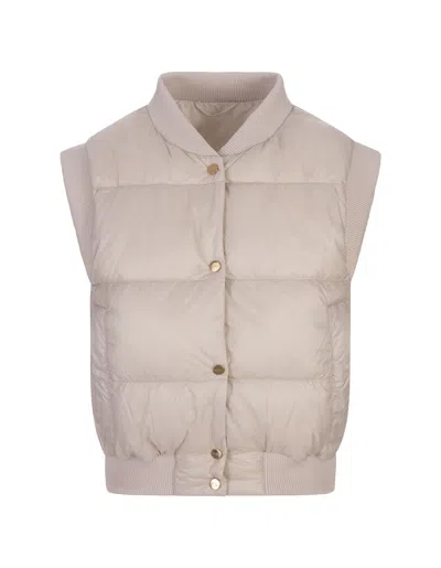 Max Mara Beige Asoft Cropped Gilet