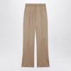 Max Mara Carbone Straight-leg Pants In Brown