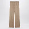 Max Mara Carbone Straight-leg Pants In Brown