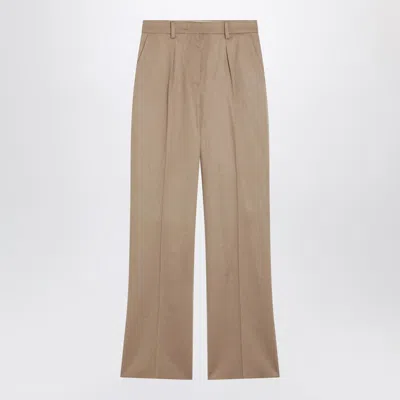 MAX MARA BEIGE CAMEL TROUSERS