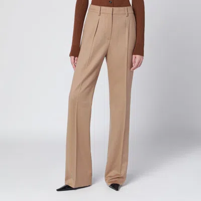 MAX MARA BEIGE CAMEL TROUSERS