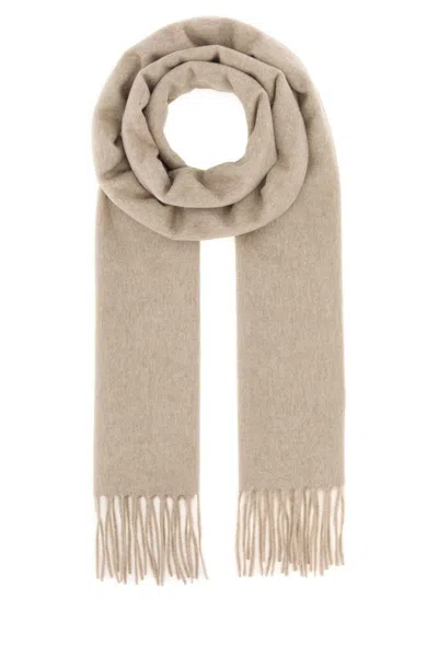 Max Mara Beige Carryover Solid Scarves In Neutral