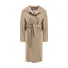 Max Mara Beige Cashmere Coat In Neutral