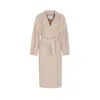 Max Mara Beige Cashmere Coat In Brown