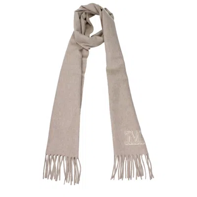 Max Mara Beige Cashmere Scarf In Neutral