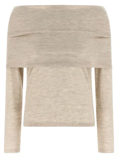 Max Mara Cashmere Sweater In Neutral