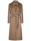 Max Mara Loriana Belted Wool Coat In Brown