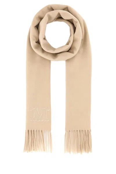 MAX MARA BEIGE CASHMERE WSDALIA SCARF