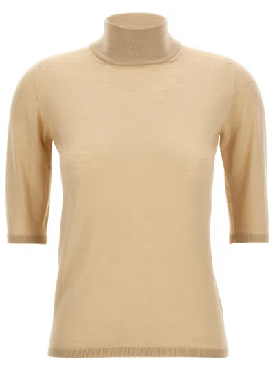 MAX MARA BEIGE CECINA TURTLENECK SWEATER