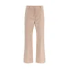Max Mara Beige Cotton Casual Pants